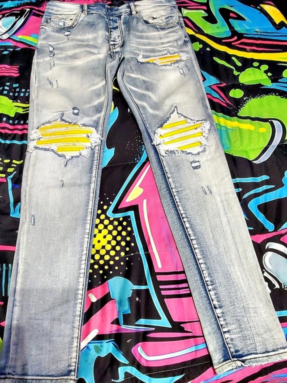AMIRI Distressed Skinny Jeans